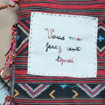 Vous me ferez cent lignes jacqueline fischer livre textile 3