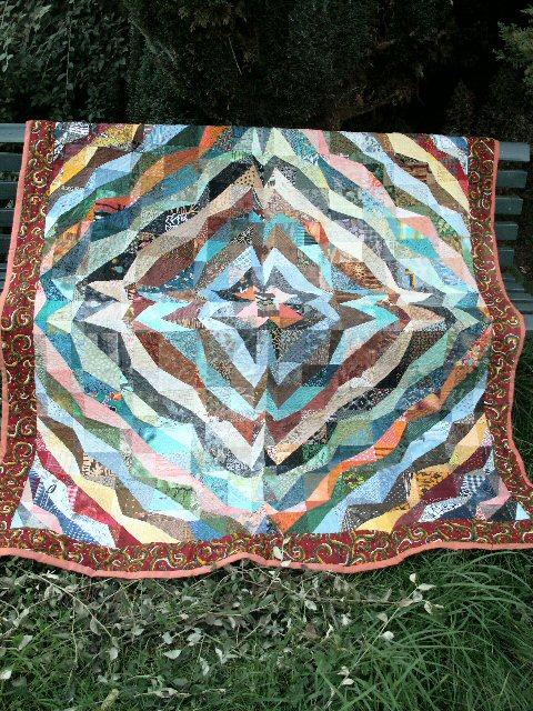 Berceau du monde red jacqueline fischer art textile c 1