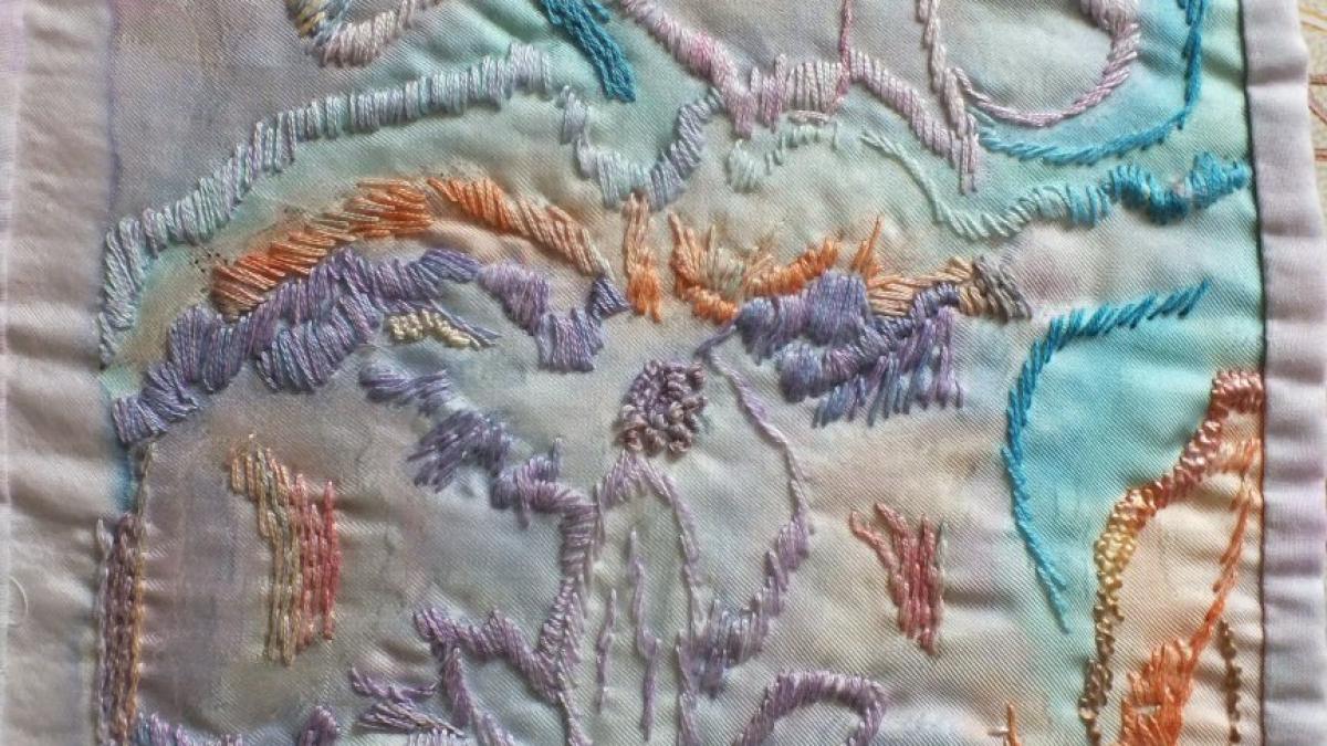Bouquet flou 1 jacqueline fischer art textilered