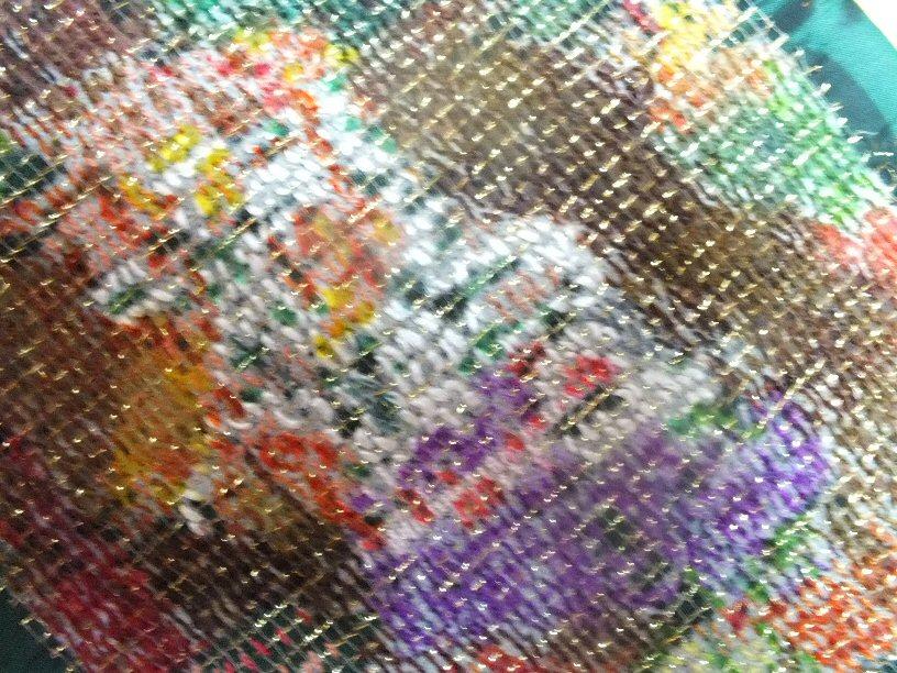 Bouquet flou art textile jacqueline fischer