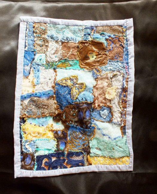 Les beaux restes 2 jacqueline fischer art textile red