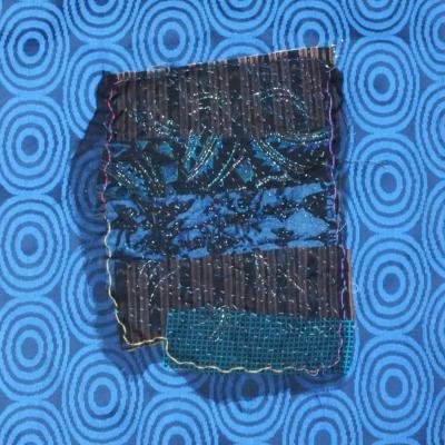 Nuit bleue art textile jacqueline fischer