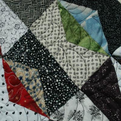 Nuit et jour detail art textile jacqueline fischer